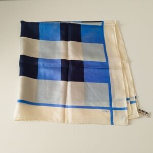 Vintage Echo 100% Silk Windowpane Scarf